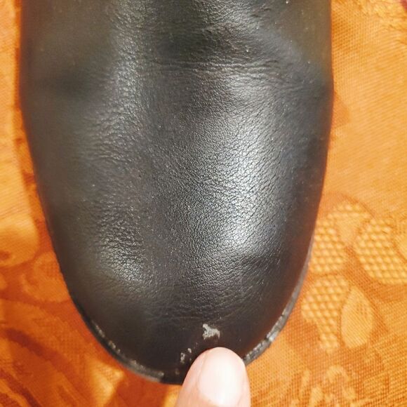 AMERICAN RAG Black Faux Leather Ankle Boot - Picture 2 of 5